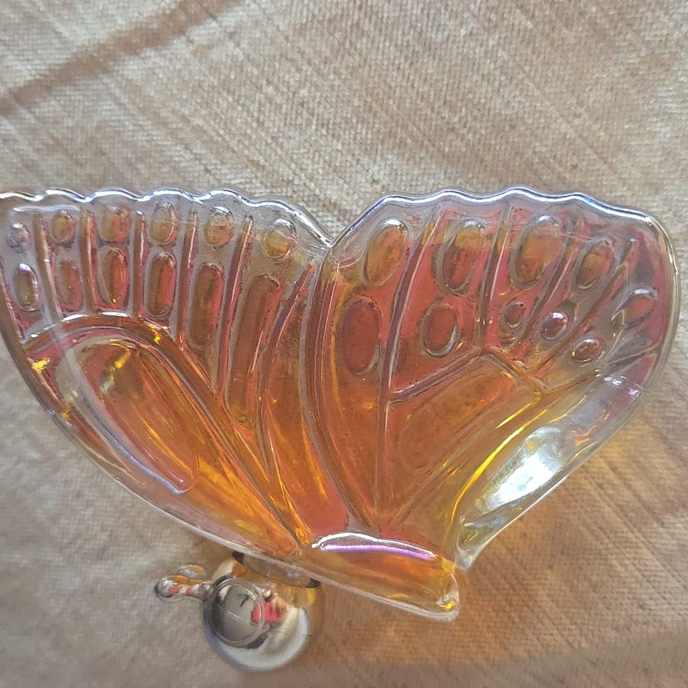 Avon VINtAGe BUTTERFLY Somewhere Cologne Bottle Iridescent